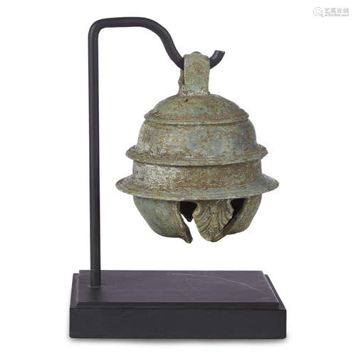 A Khmer Style Bronze Elephant Bell