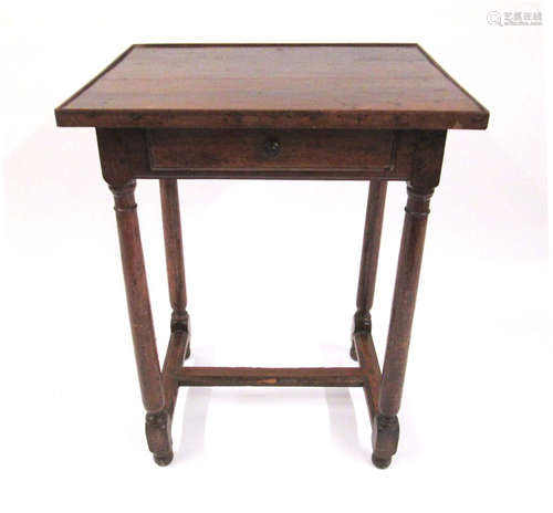 A Louis XV walnut provincial side table