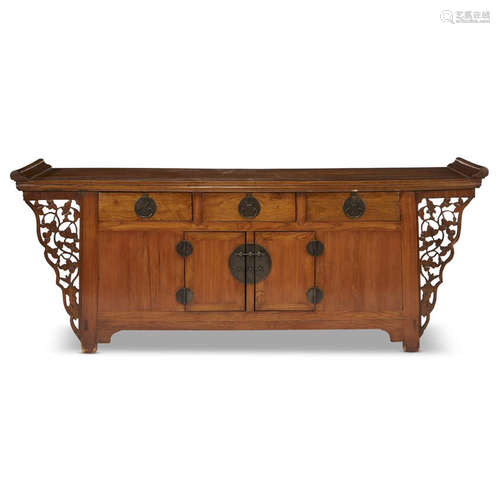 A Chinese style elm cabinet