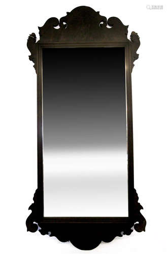 A large Chippendale mahogany looking glass