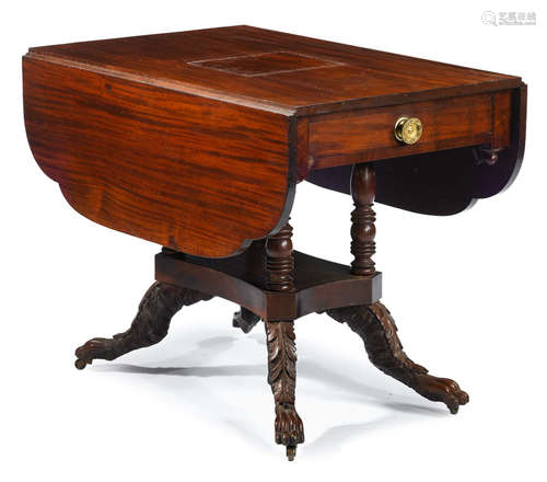 A Classical mahogany drop-leaf table