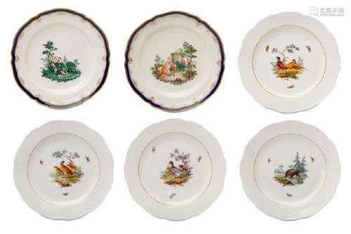 SIX BERLIN (KPM) PORCELAIN CABINET PLATES