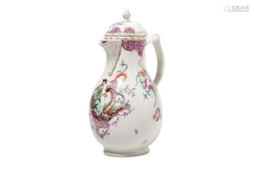 A HÖCHST PORCELAIN COFFEE POT AND COVER
