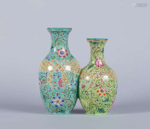 A Chinese Famille-Rose Porcelain Vase