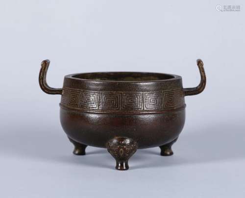 A Chinese Bronze Incense Burner