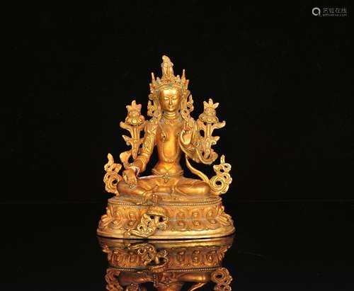 A Chinese Gilt Bronze Buddha