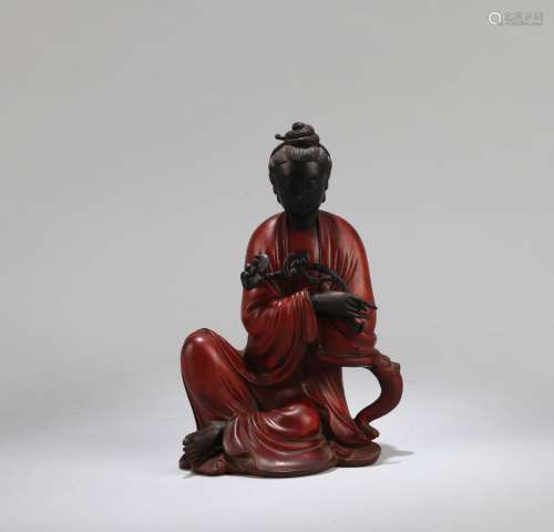 A Chinese Carved Huangyang and Zitan Buddha