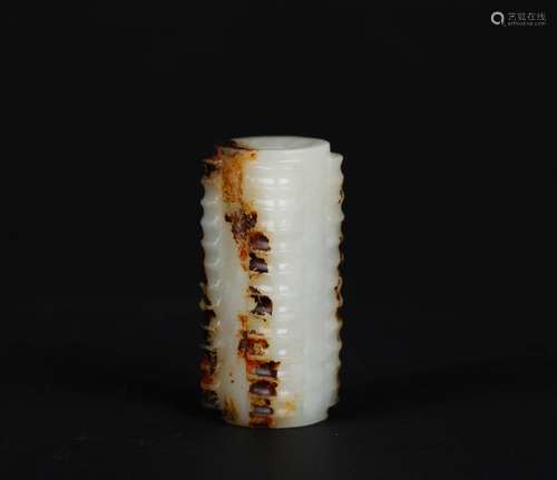 A Chinese Carved Jade Vase