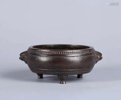 A Chinese Bronze Incense Burner