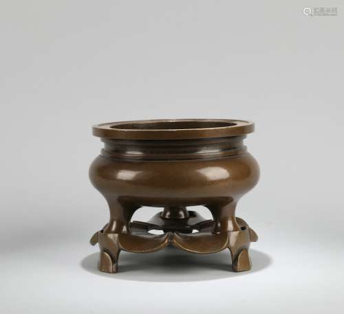 A Chinese Bronze Incense Burner