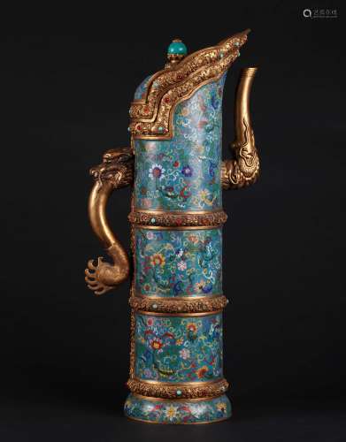A Chinese Cloisonné Water Pot