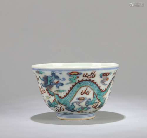 A Chinese Dou-Cai Porcelain Bowl