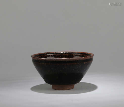 A Chinese Ci-Zhou Porcelain Cup