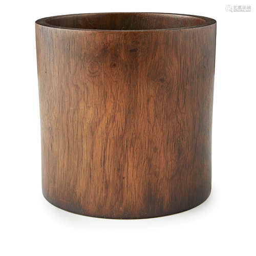 HARDWOOD BRUSHPOT