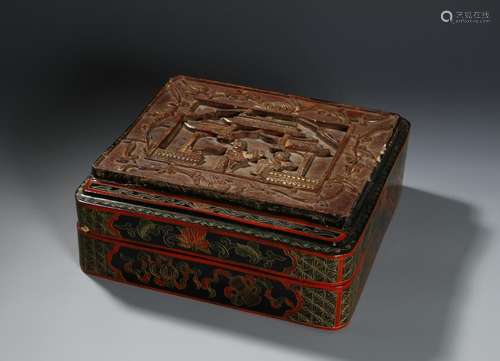 CInnabar Lacquer Box and Cover