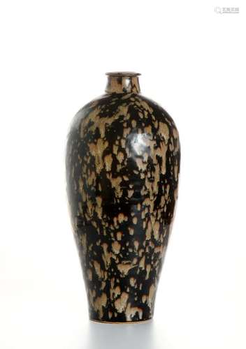 Chi-Chou 'Tortoise Shell' Glazed Meiping Vase