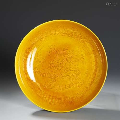 Yellow Glazed Dish