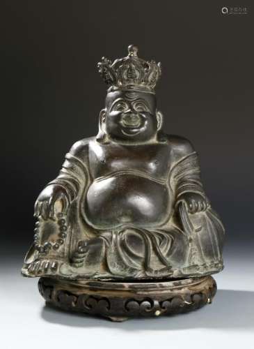 Bronze Buddha Figure of Maitreya