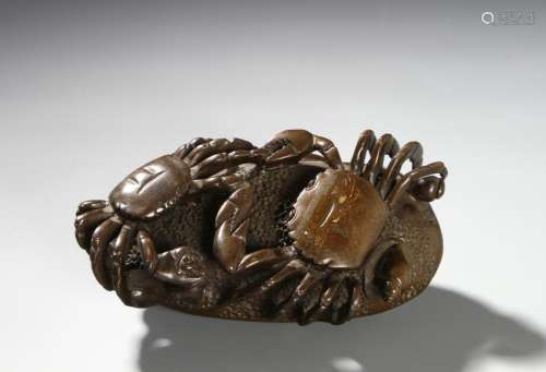Bronze Carving of Crabs