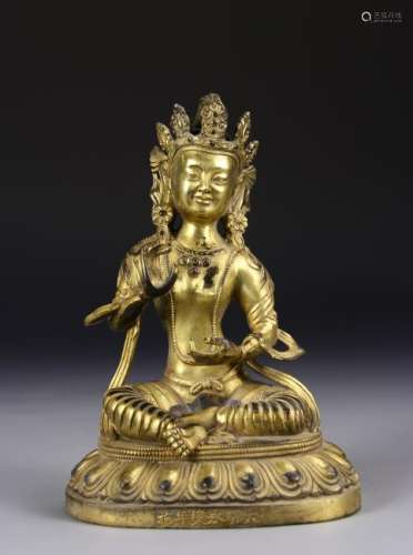 Gilt-Bronze Buddha Figure