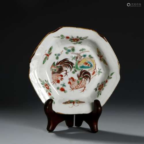 Important Ming Period Wucai Dish, from Christie's