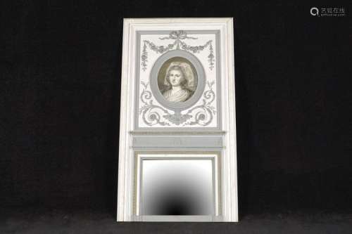 Miroir Trumeau de Style Louis XVI. Il présente un ...;