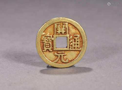 A TANG DYNASTY GOLD COIN