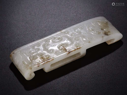 A HETIAN JADE INK BED