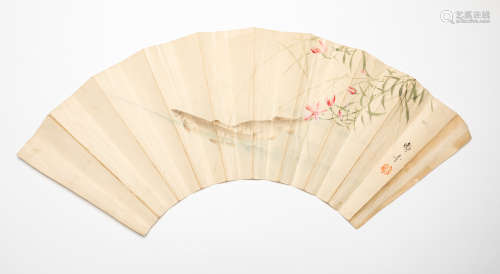 Japanese Antique Fan Painting