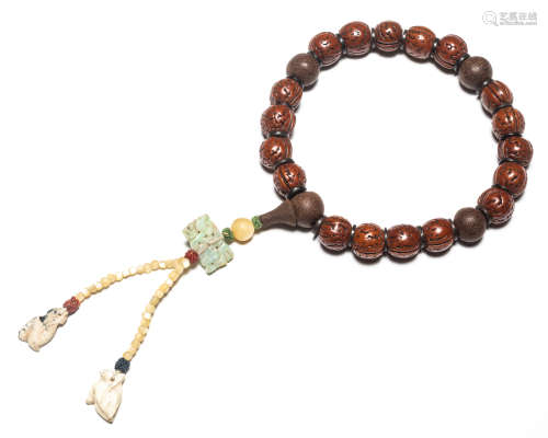19th Chinese Antique Seed Prayer Beads