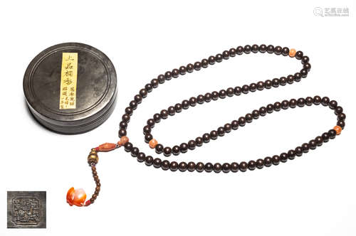 Chinese Antique Agarwood Prayer Beads