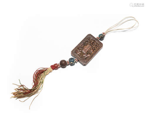 19th Chinese Antique Agarwood Pendant