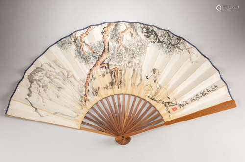 Chinese Antique/Vintage Fan Painting