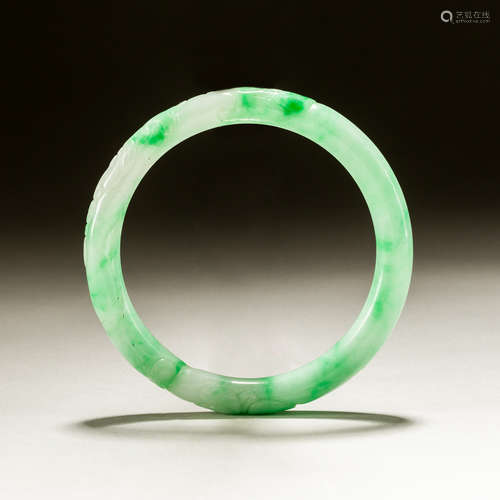 Chinese Antique Jade Jadeite Bangle