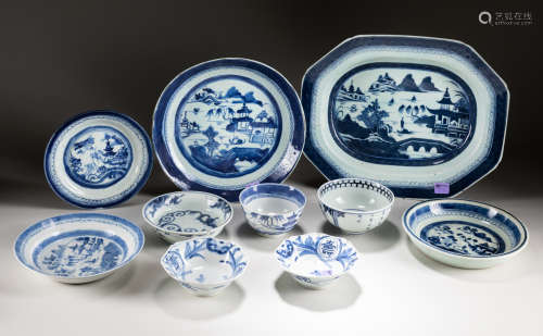 Set Of 18-19th Chinese Export Porcelains