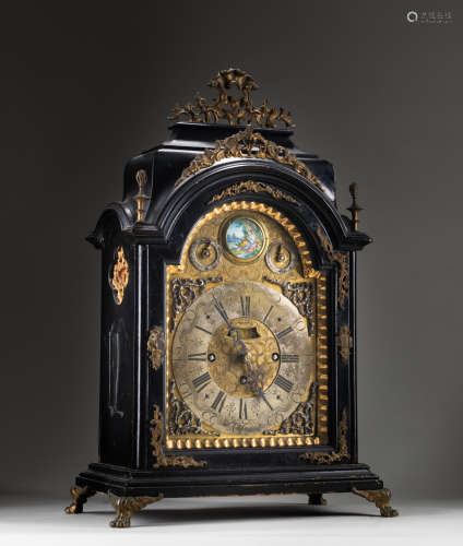 French Antique Gilt Bronze Clock