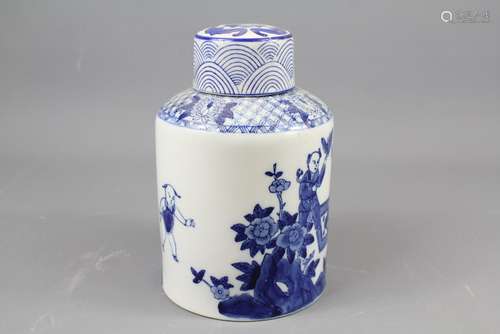 A Chinese Blue and White Ginger Jar and Cover