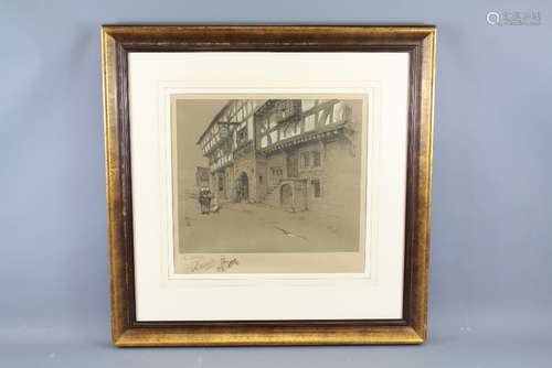 Cecil Aldin - Signed Print entitled George Inn at Norton St