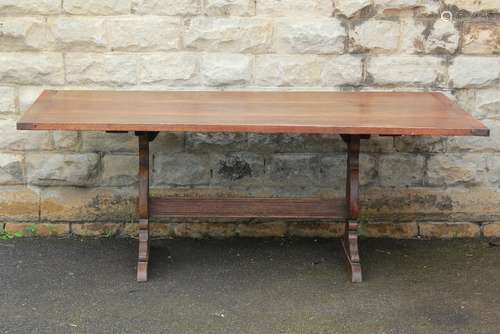 A Heavy Oak Refectory Table