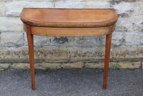 Late 19th Century Fruit Wood Card Table