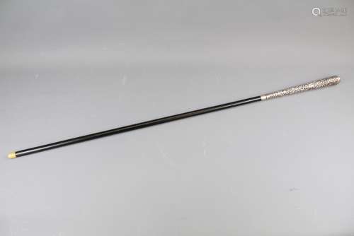 A Silver Handled Sword Cane