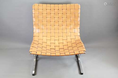 Barcelona Leather Strap Chair