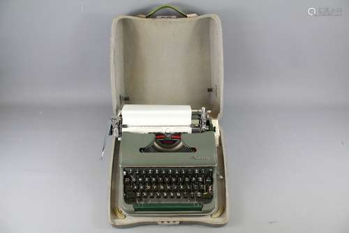 An Olympia de Luxe Portable Typewriter