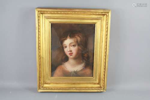 A Victorian Pastel Portrait of a Young Woman, approx 29 x 37 cms, framed and glazed, artist unknown