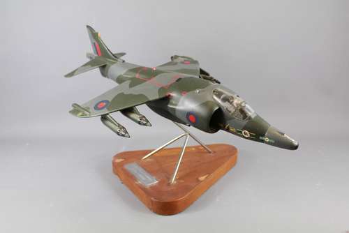 A 1970's Hawker Siddeley Harrier V/STOL GR3 Fighter Model