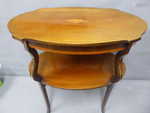 An Edwardian Sheraton-style Occasional Table