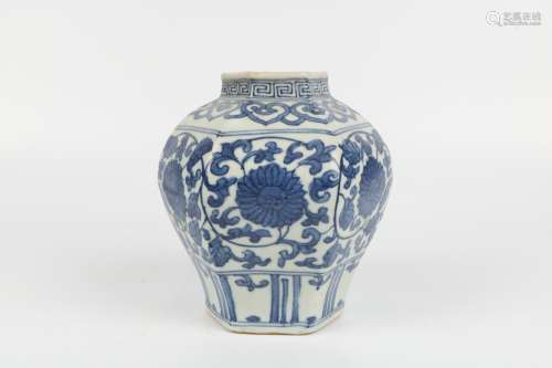 A Chinese Blue and White Porcelain Jar