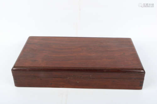 A Chinese Carved Rosewood Box