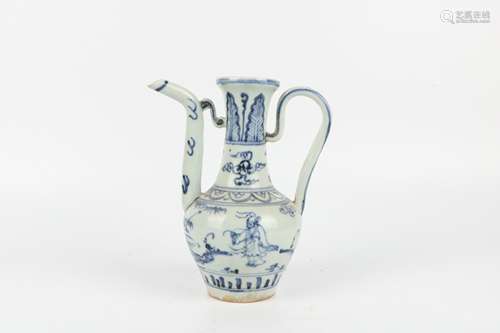 A Chinese Blue and White Porcelain Wine Pot