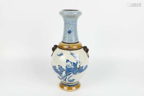 A Chinese Blue and White Porcelain Vase